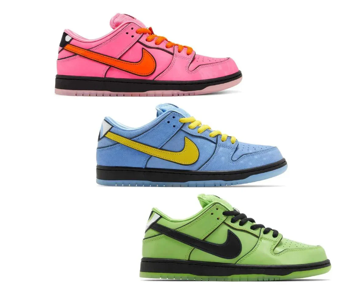 SB Dunk POWERPUFF PACK (x3 SB)