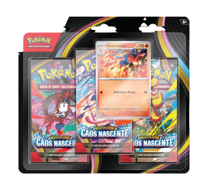 Blister 3 Buste - Caos Nascente + Promo Charmeleon ( ITA )