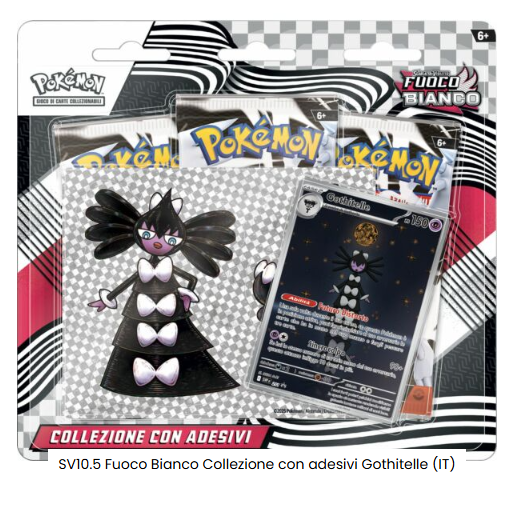 S&V Collezione con adesivi Gothitelle Fuoco Bianco