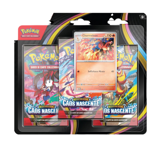 Blister 3 Buste - Caos Nascente + Promo Charmeleon ( ITA )